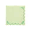Picture of PAPER NAPKIN RUFFLED LIME 33X33CM - 12 PACK